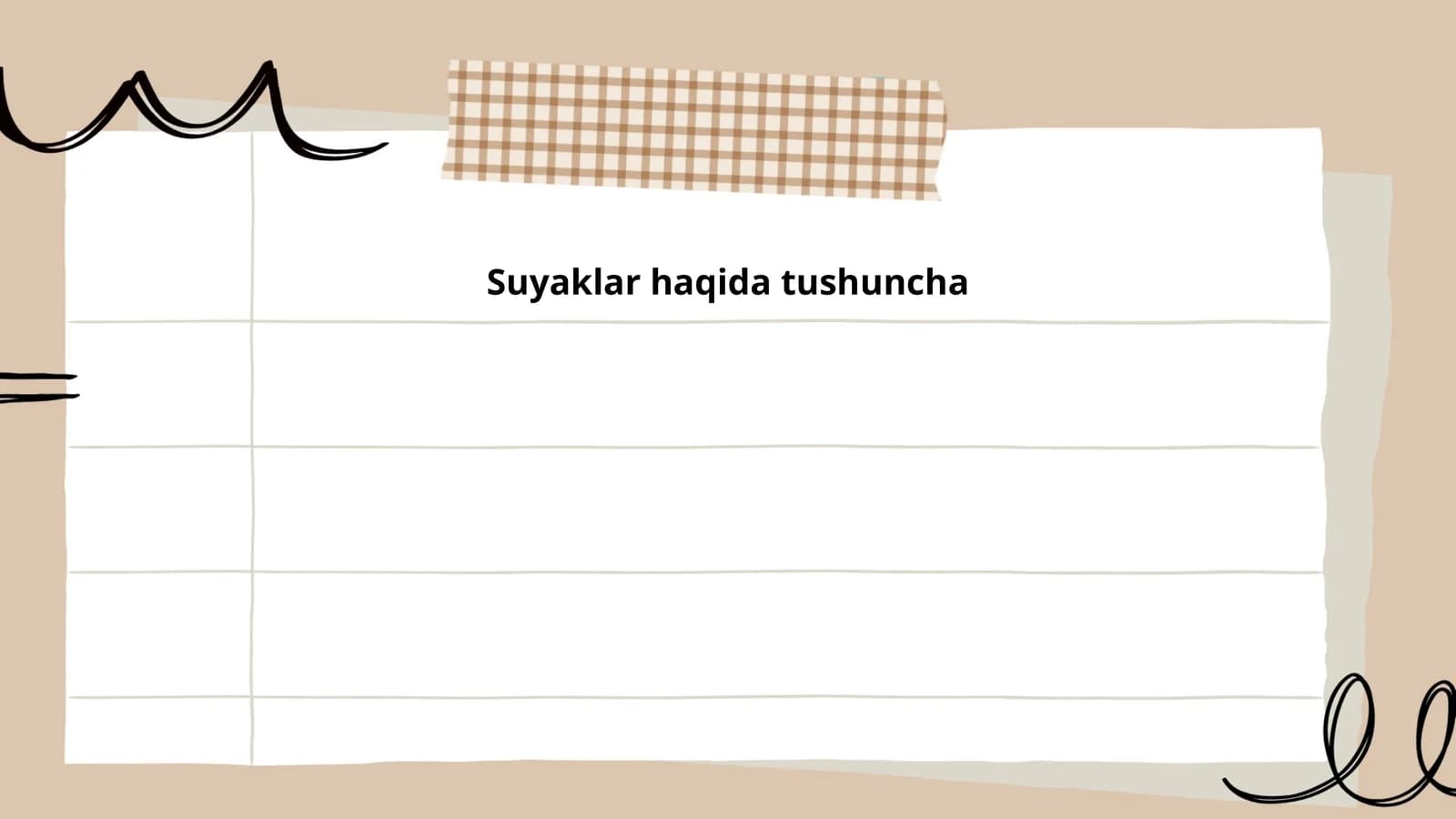 Suyaklar haqida tushuncha