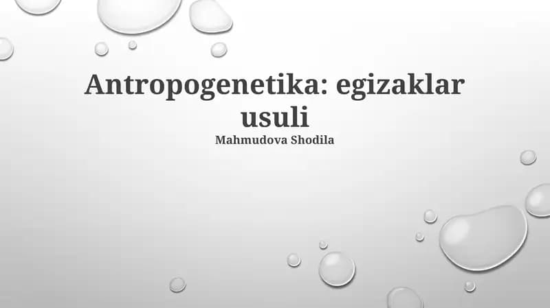 Egizaklar usuli