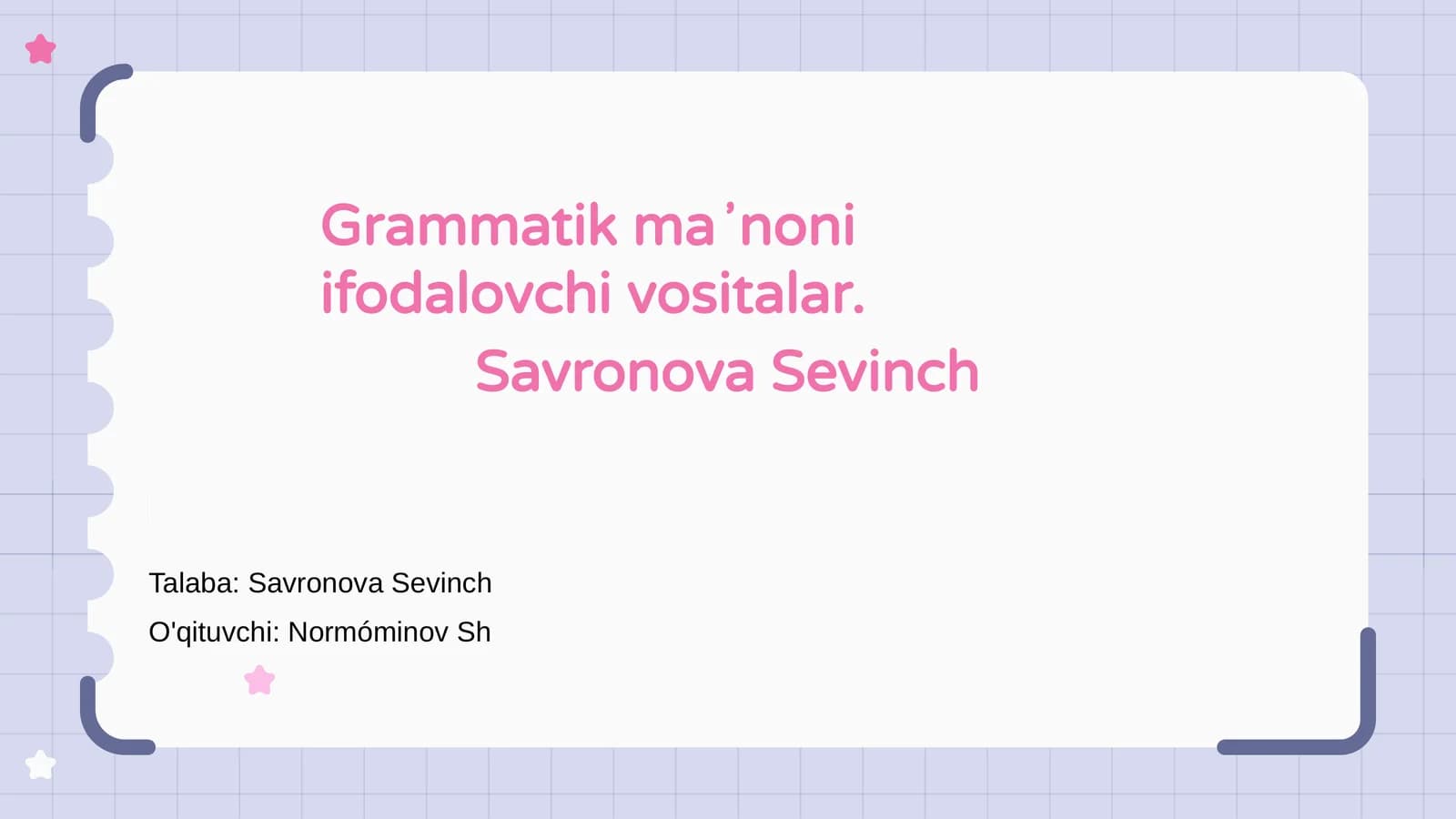 Grammatik maʼnoni ifodalovchi vositalar