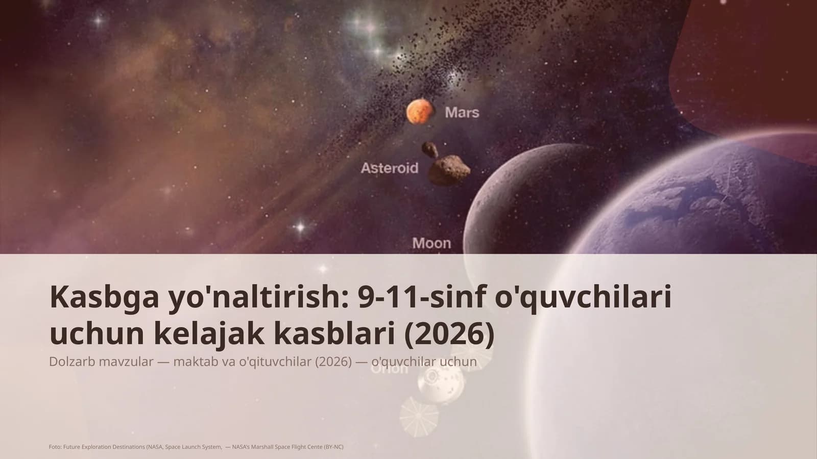 Dolzarb mavzular — maktab va o'qituvchilar