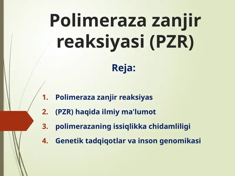 Polimerazazanjirreaksiyasi(PZR)