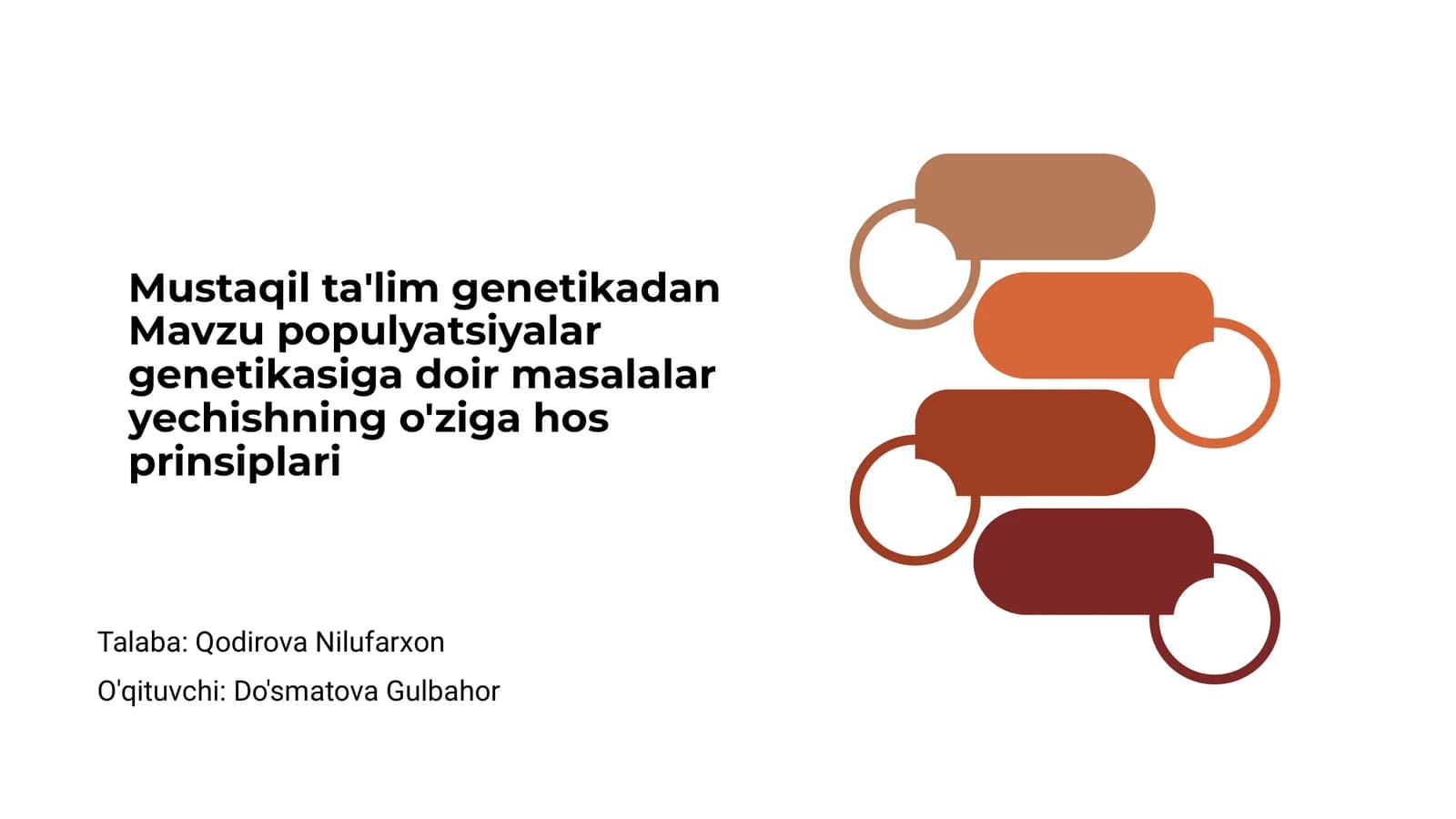 Mustaqil ta'lim genetikadan
