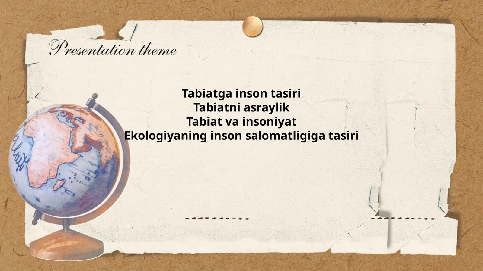Tabiatga inson tasiri