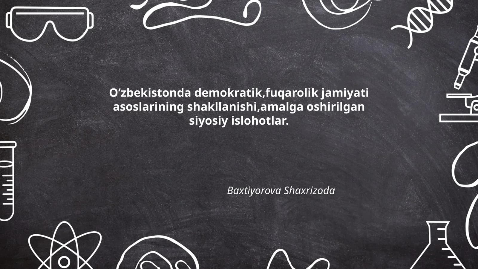 Oʻzbekistonda demokratik jamiyat asoslari