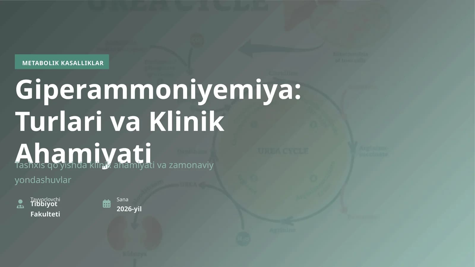 METABOLIK KASALLIKLAR