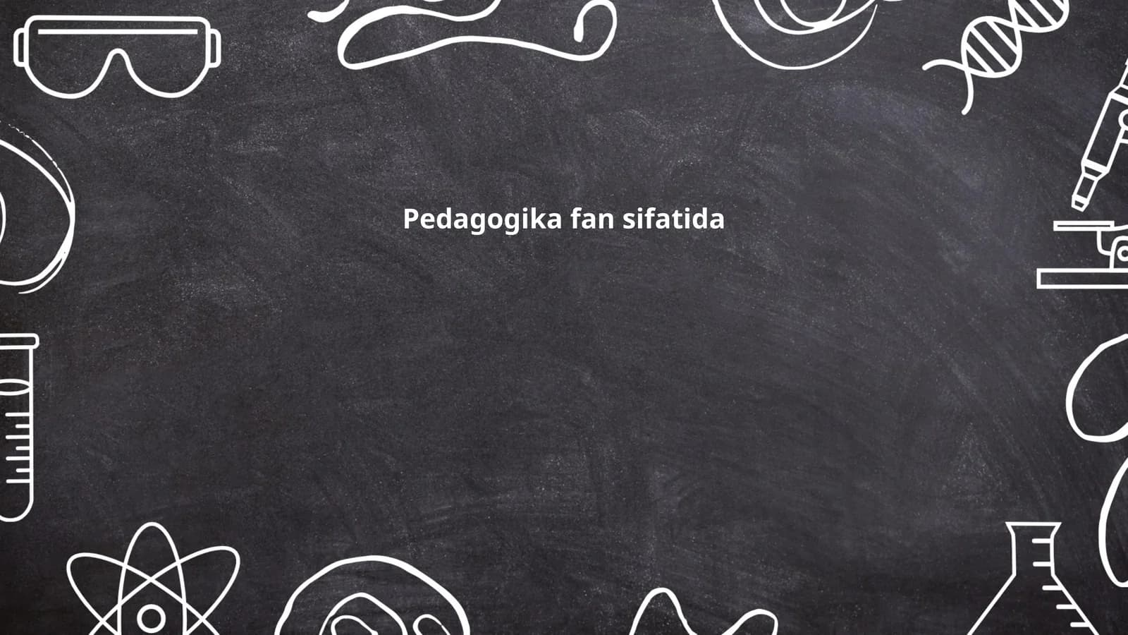 Pedagogika fan sifatida