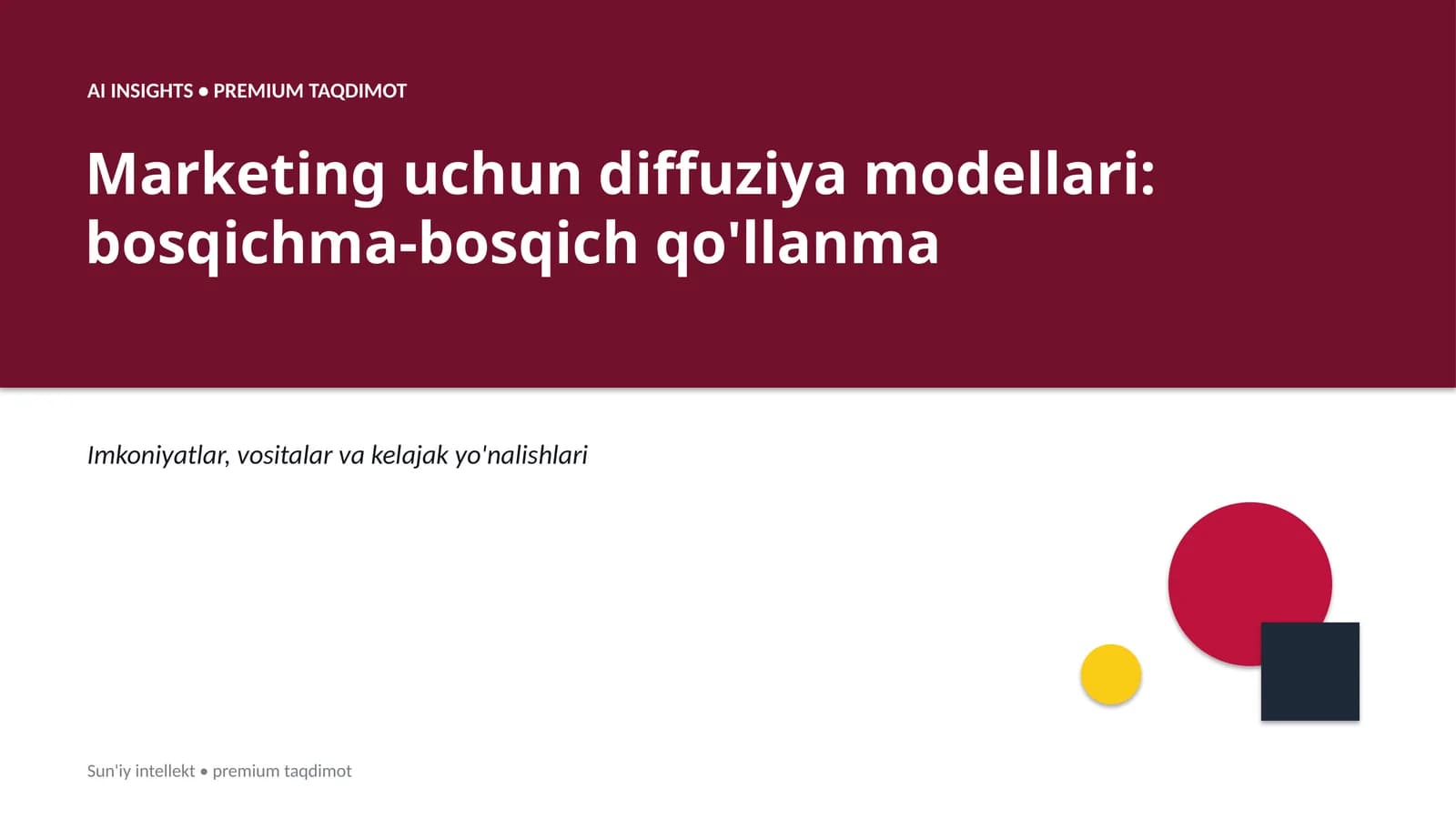 Marketing uchun diffuziya modellari: bosqichma-bosqich qo'llanma