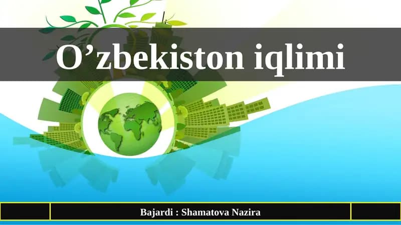 O’zbekistoniqlimi