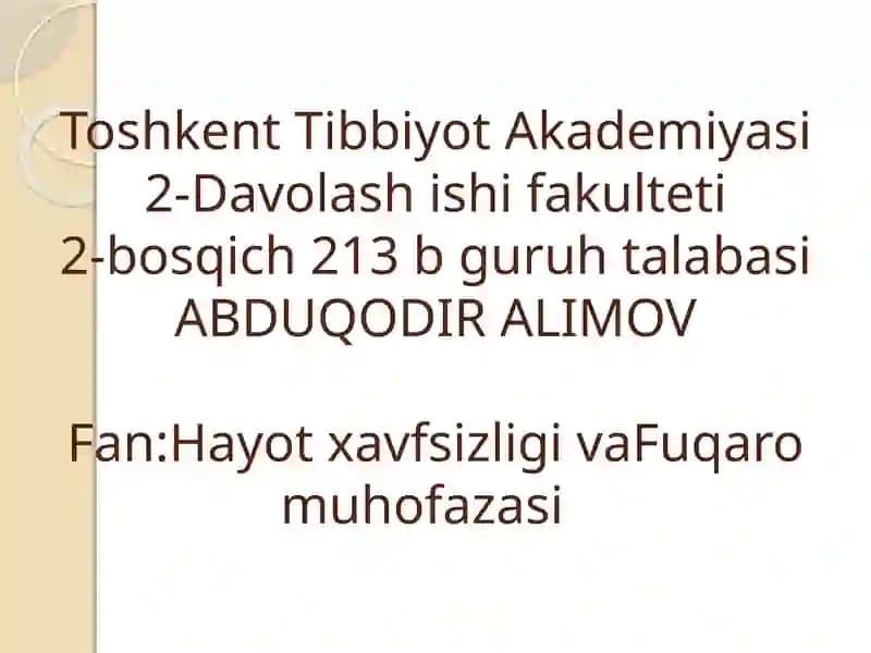 Fuqаrо muhоfаzаsi tibbiyot хizmаti