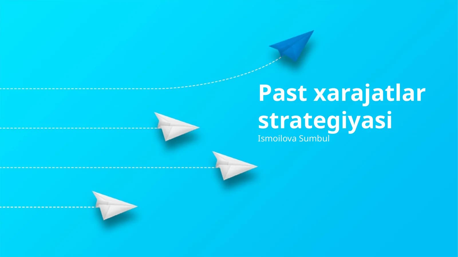Past xarajatlar strategiyasi