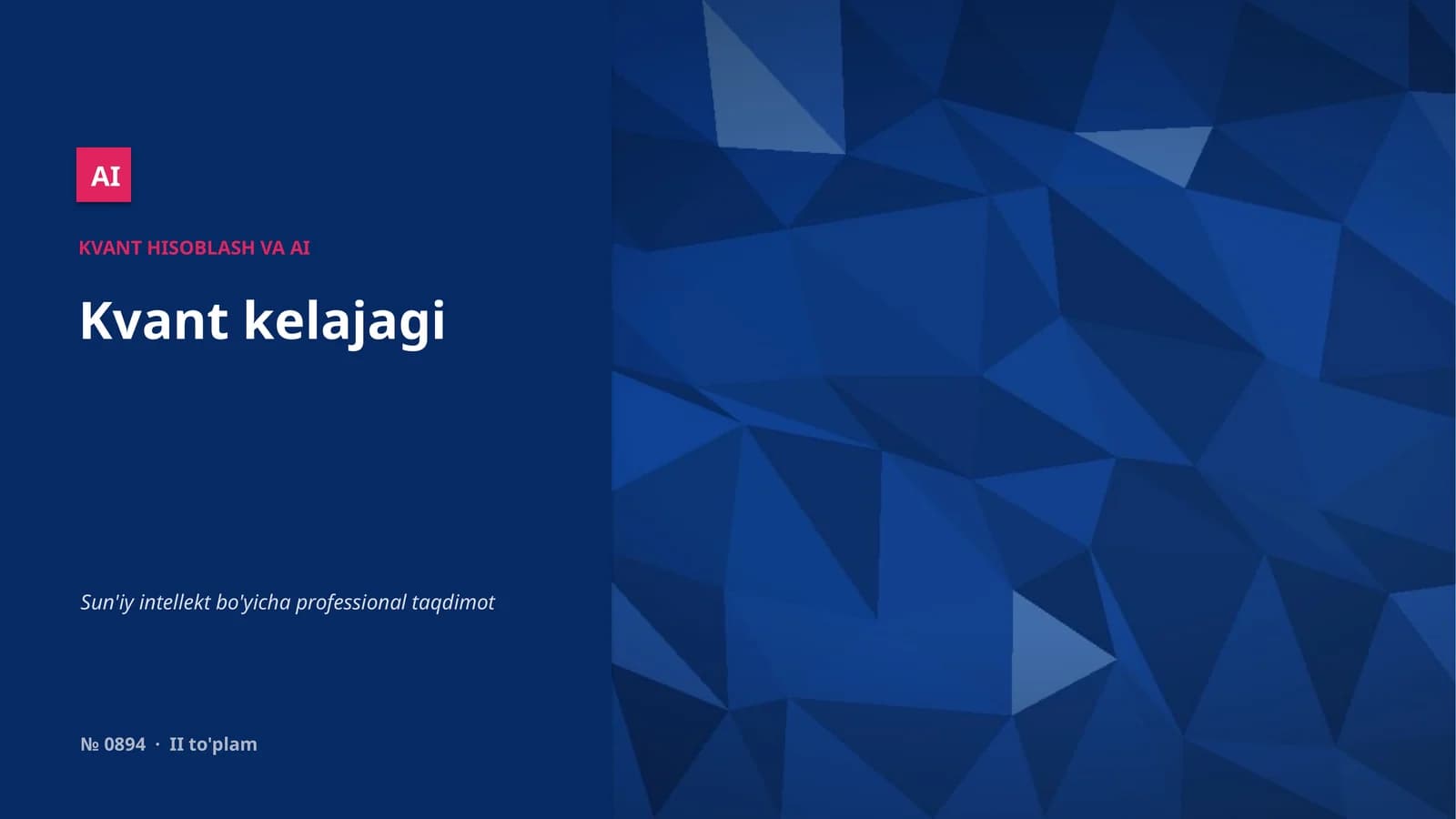 Kvant hisoblash va AI
