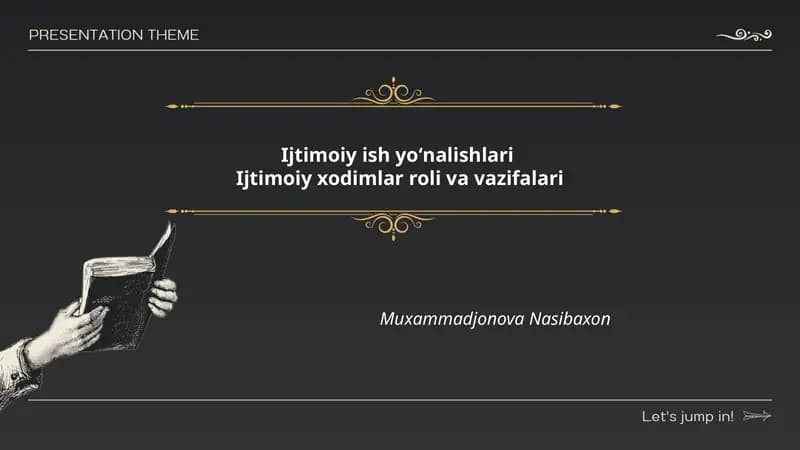 Ijtimoiy ish yoʻnalishlari