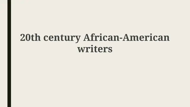 W.E.B. Du Bois's "The Souls of Black Folk"