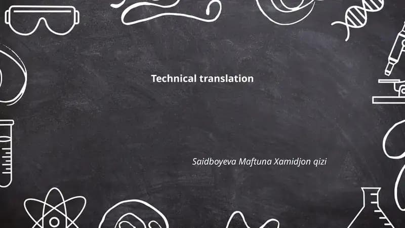 Terminology management for technical translation