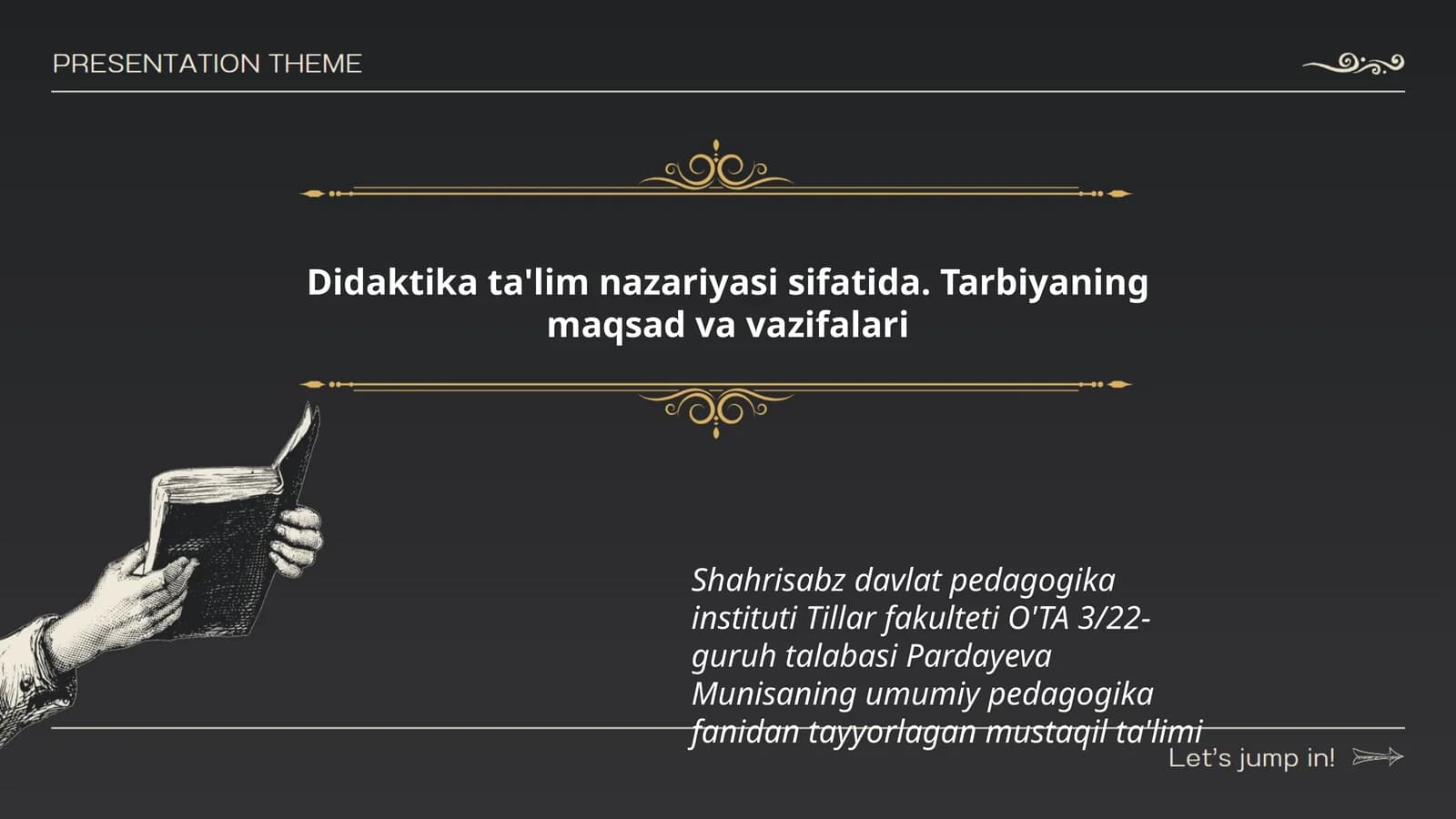 Didaktika ta'lim nazariyasi
