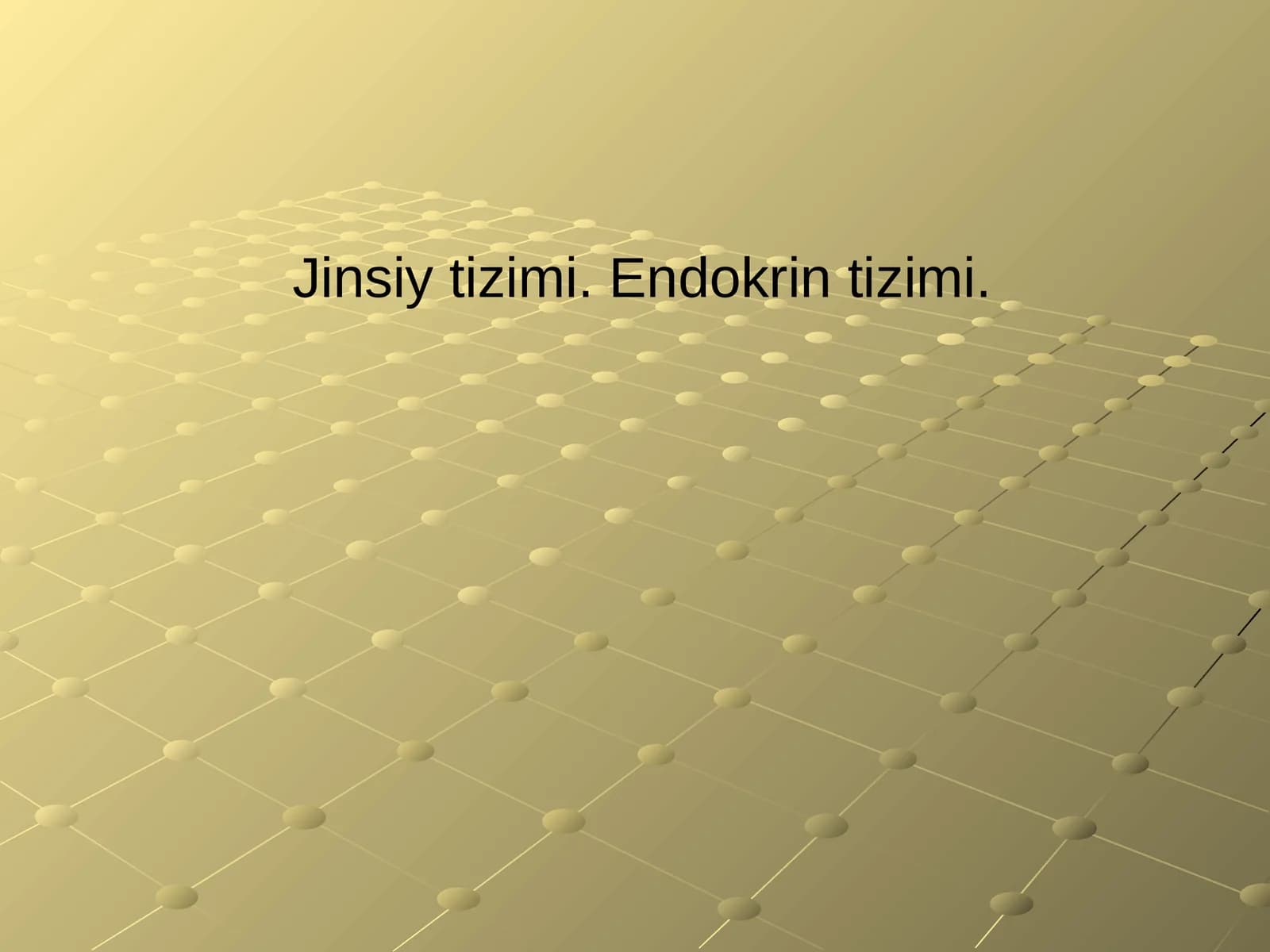Jinsiy tizimi va endokrin tizimi