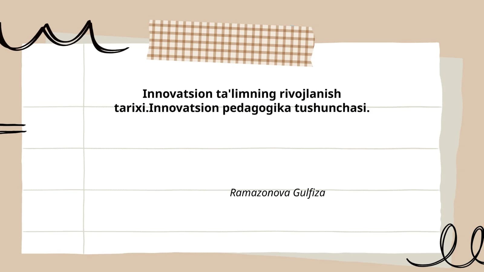 Innovatsion ta'limning rivojlanish tarixi