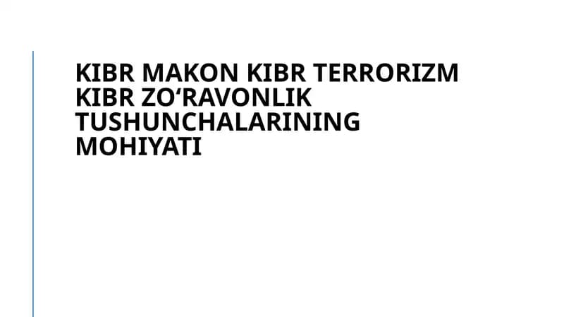 Kibr nazariyasi