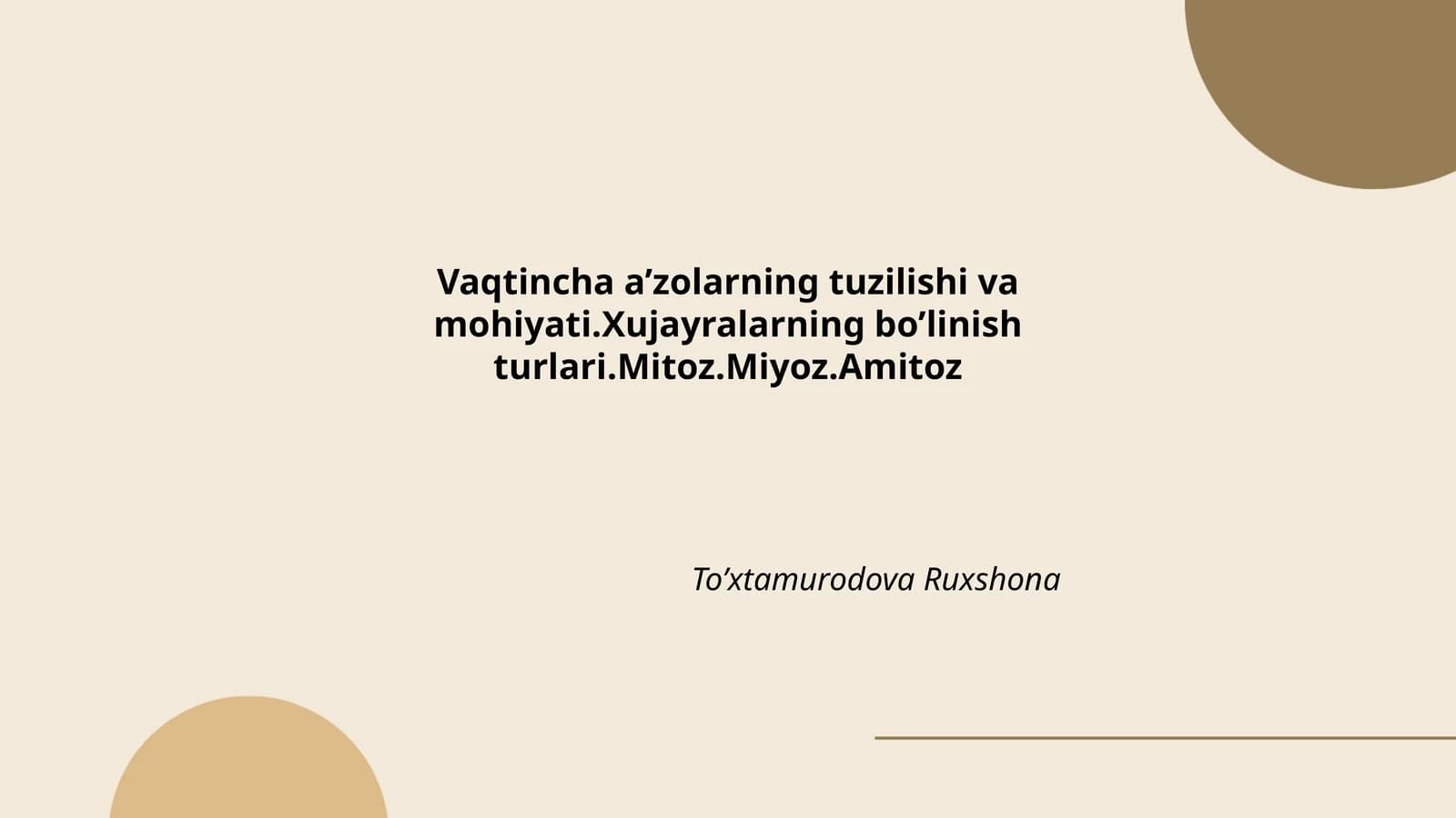 Xujayra tuzilishi