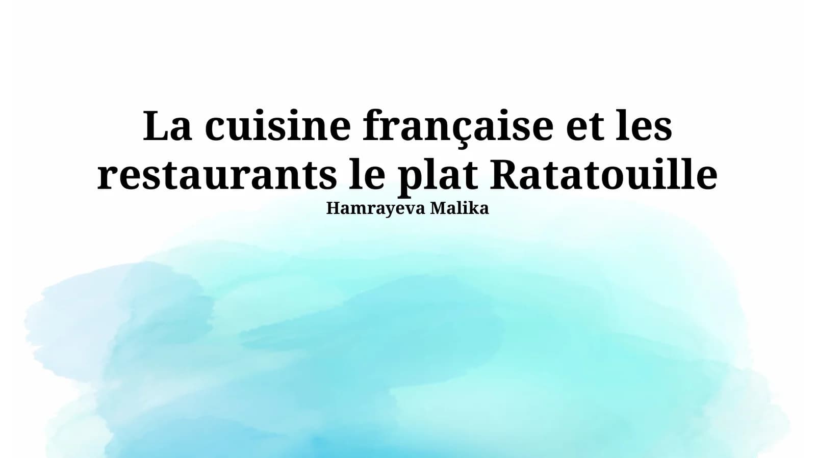 Ratatouille: Histoire et Variations