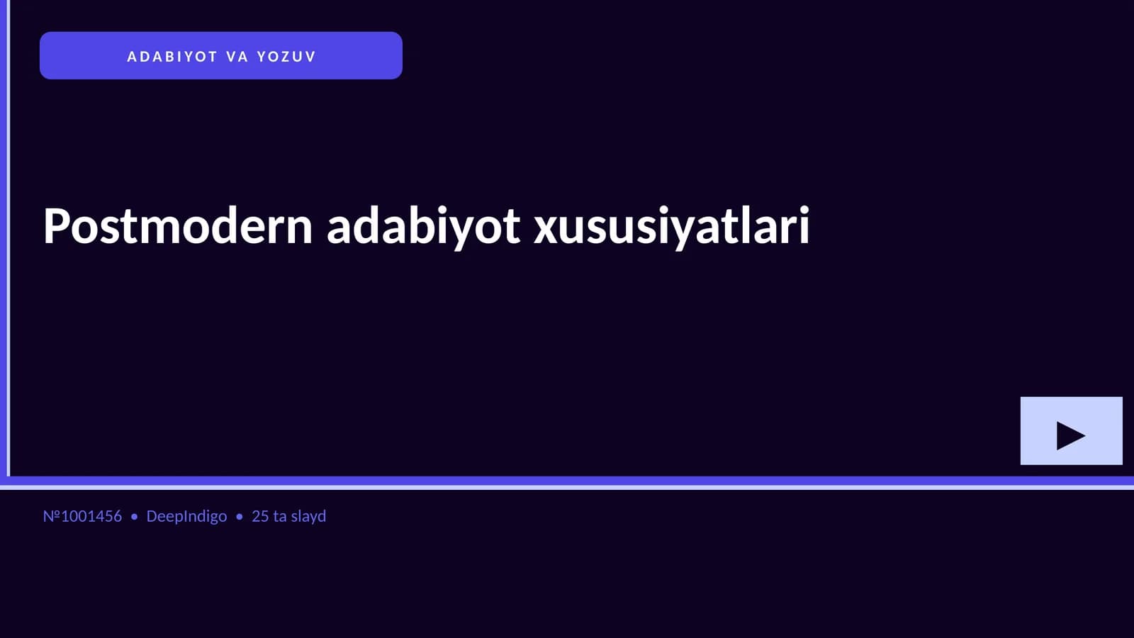 Postmodern adabiyot xususiyatlari