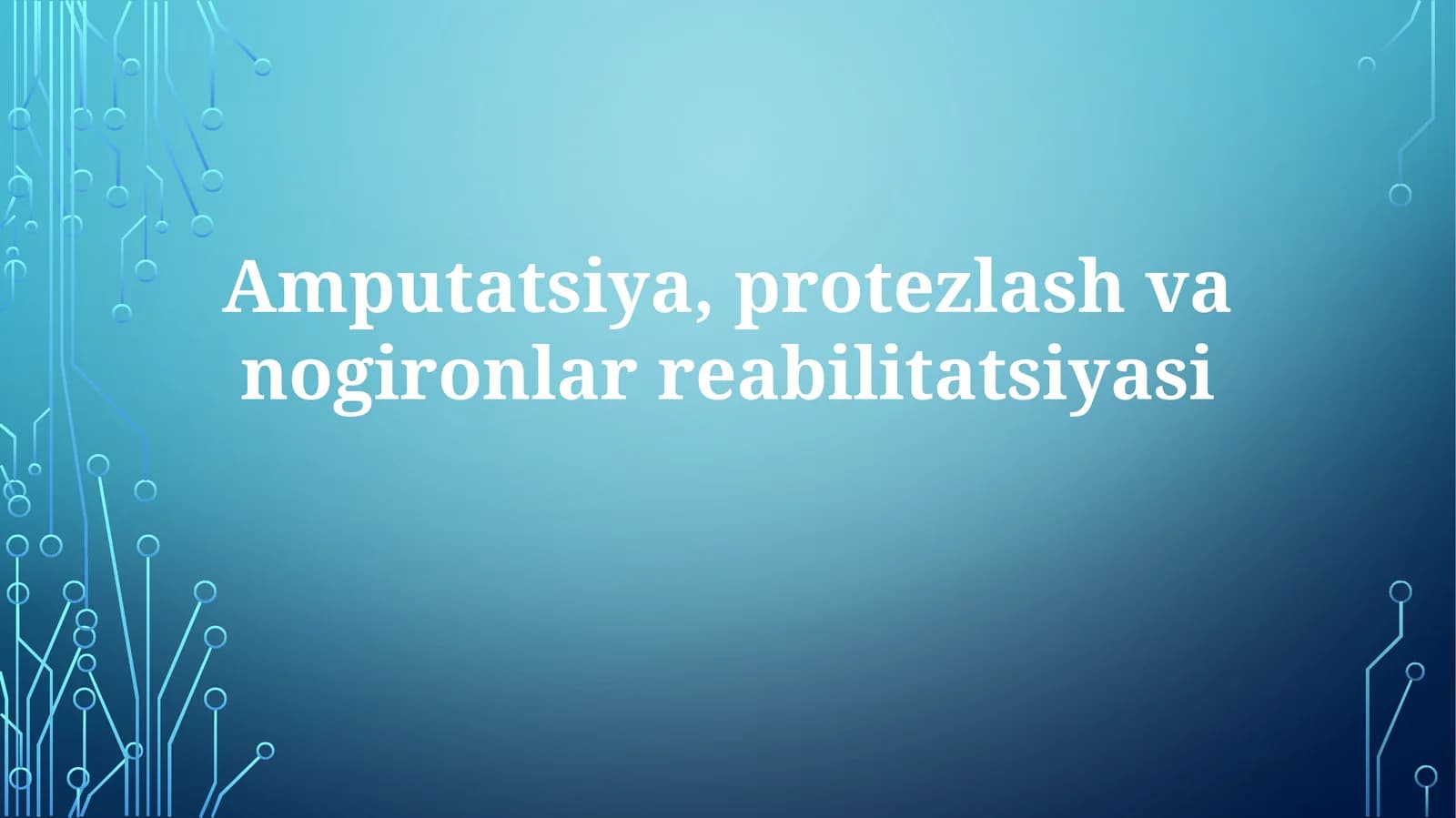 Protez Oyoq Tanlovlari
