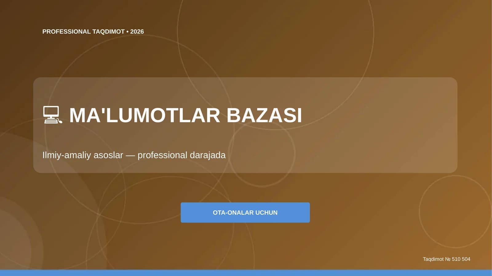 Professional Taqdimot 2026