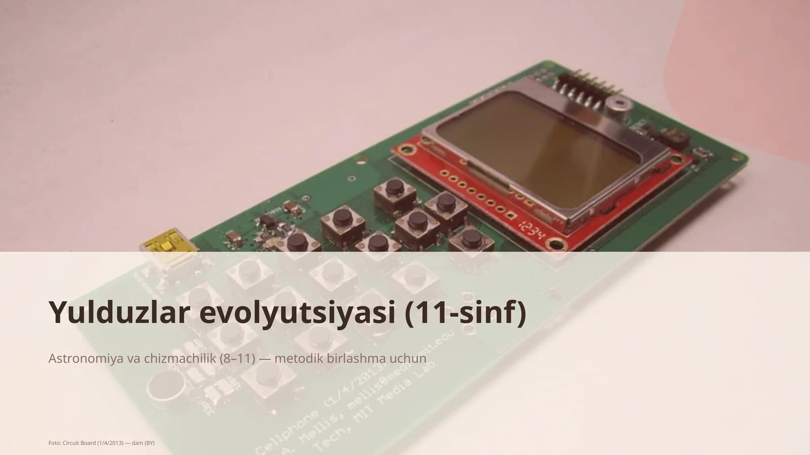 Yulduzlar evolyutsiyasi (11-sinf)