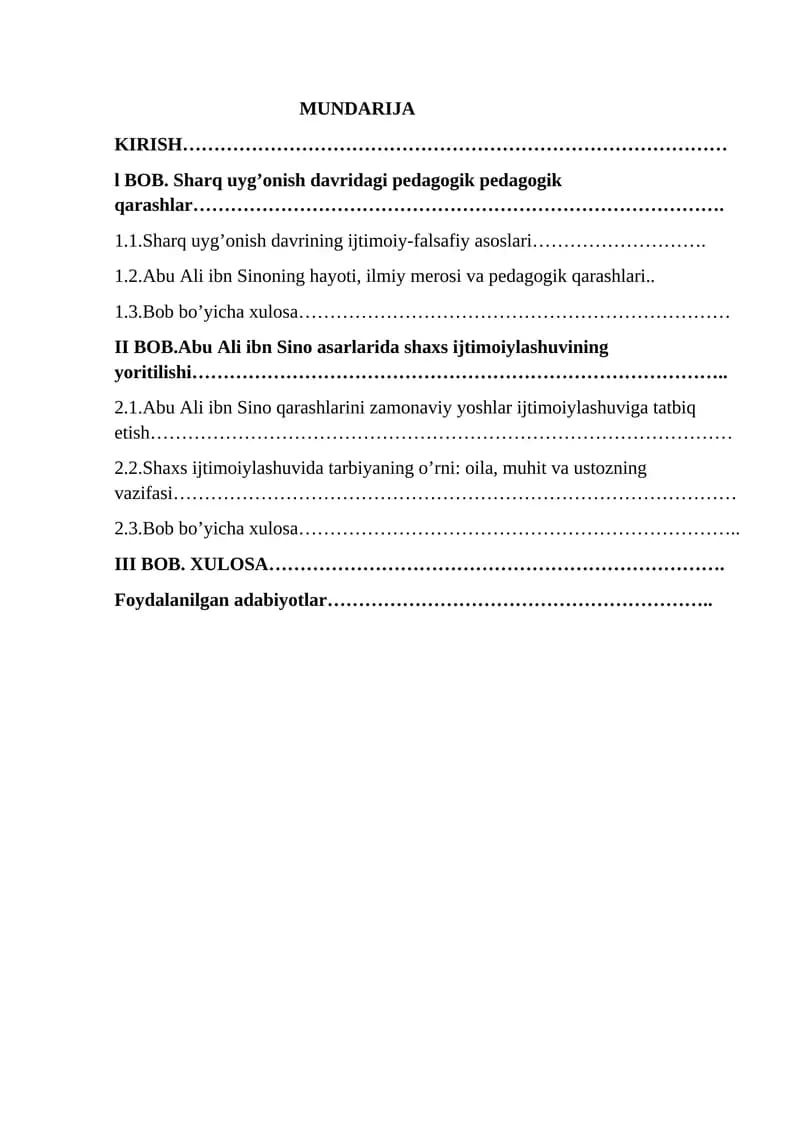 Sharq uygʻonish davridagi pedagogik qarashlar