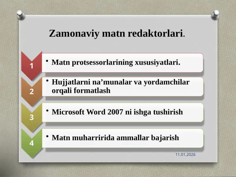 Zamonaviy matn redaktorlari