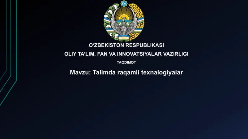 Talimdaraqamlitexnalogiyalar