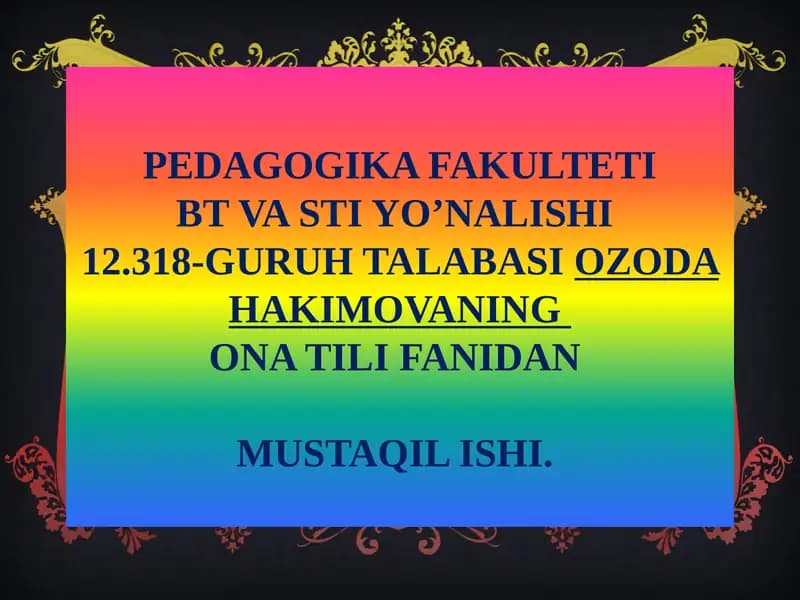 Darakgaporqali bir ornarsa haqida ma'lumot