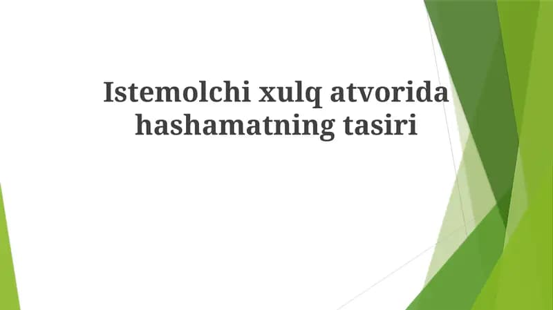 Rahnamolikda Shamatning Tasiri