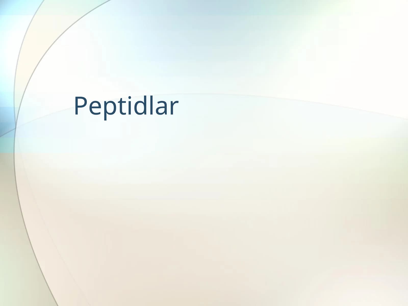 Peptidlar