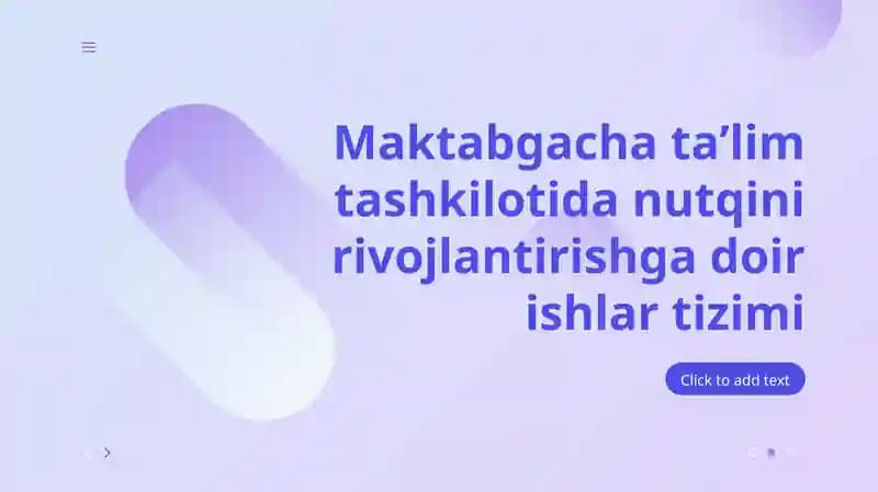 Nutqni rivojlantirishga doir ishlar tizimi