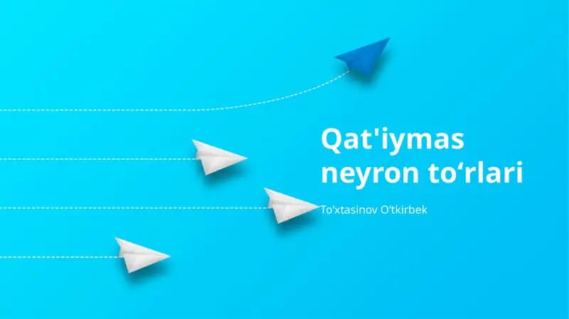 Qat'iy Neyron Tarmoqlari
