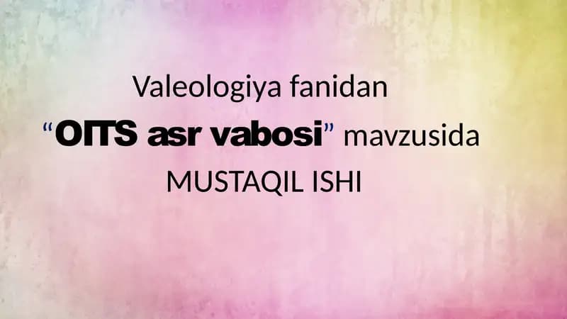 OITS asr vabosi