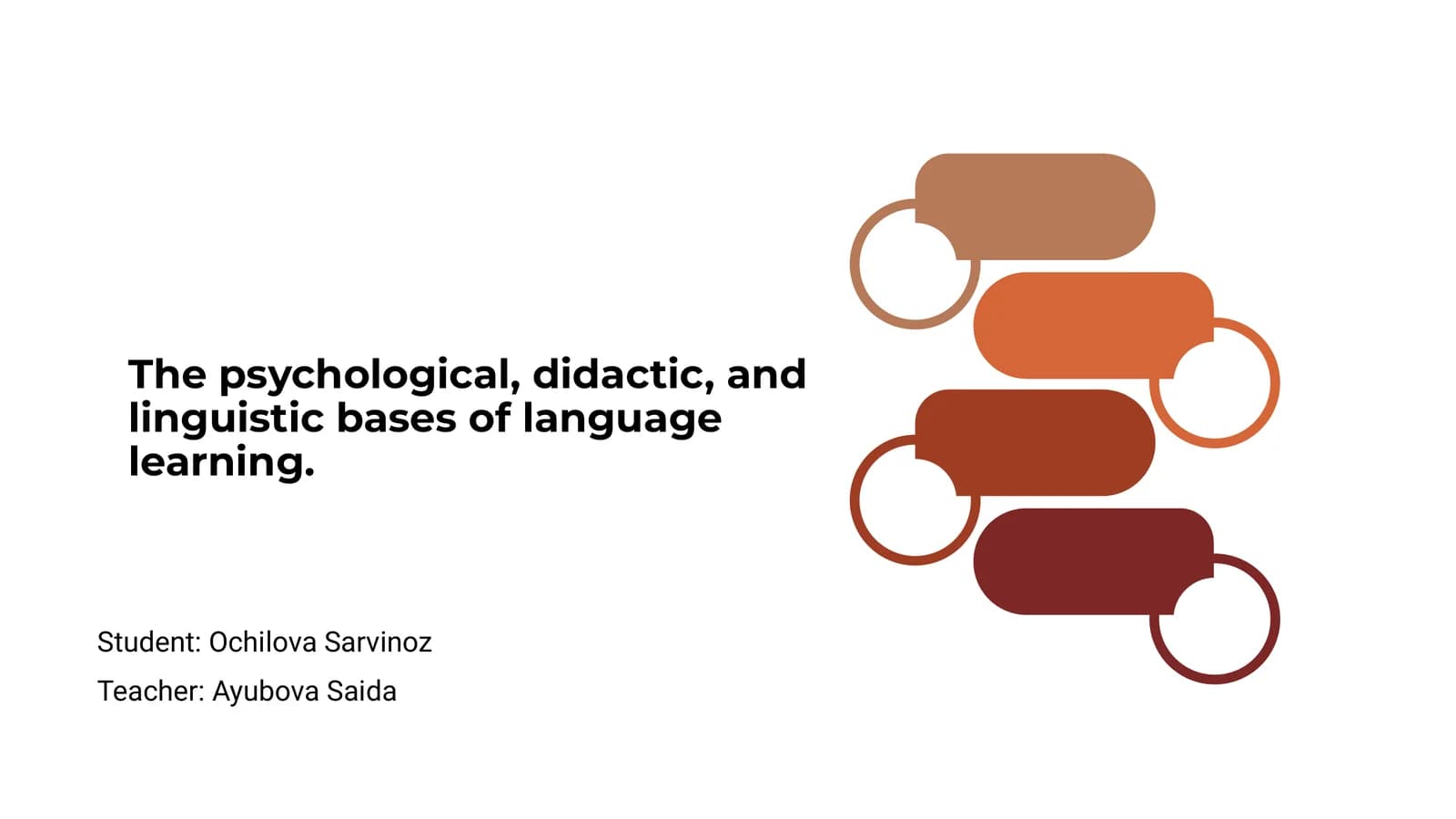 Psychological, Didactic, and Linguistic Bases of Language Learning