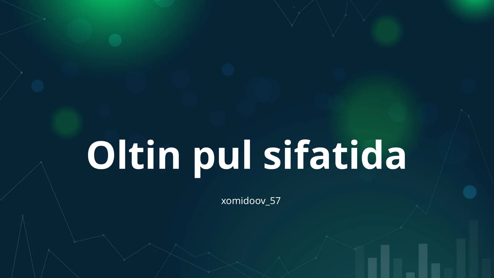 Oltin pul sifatida