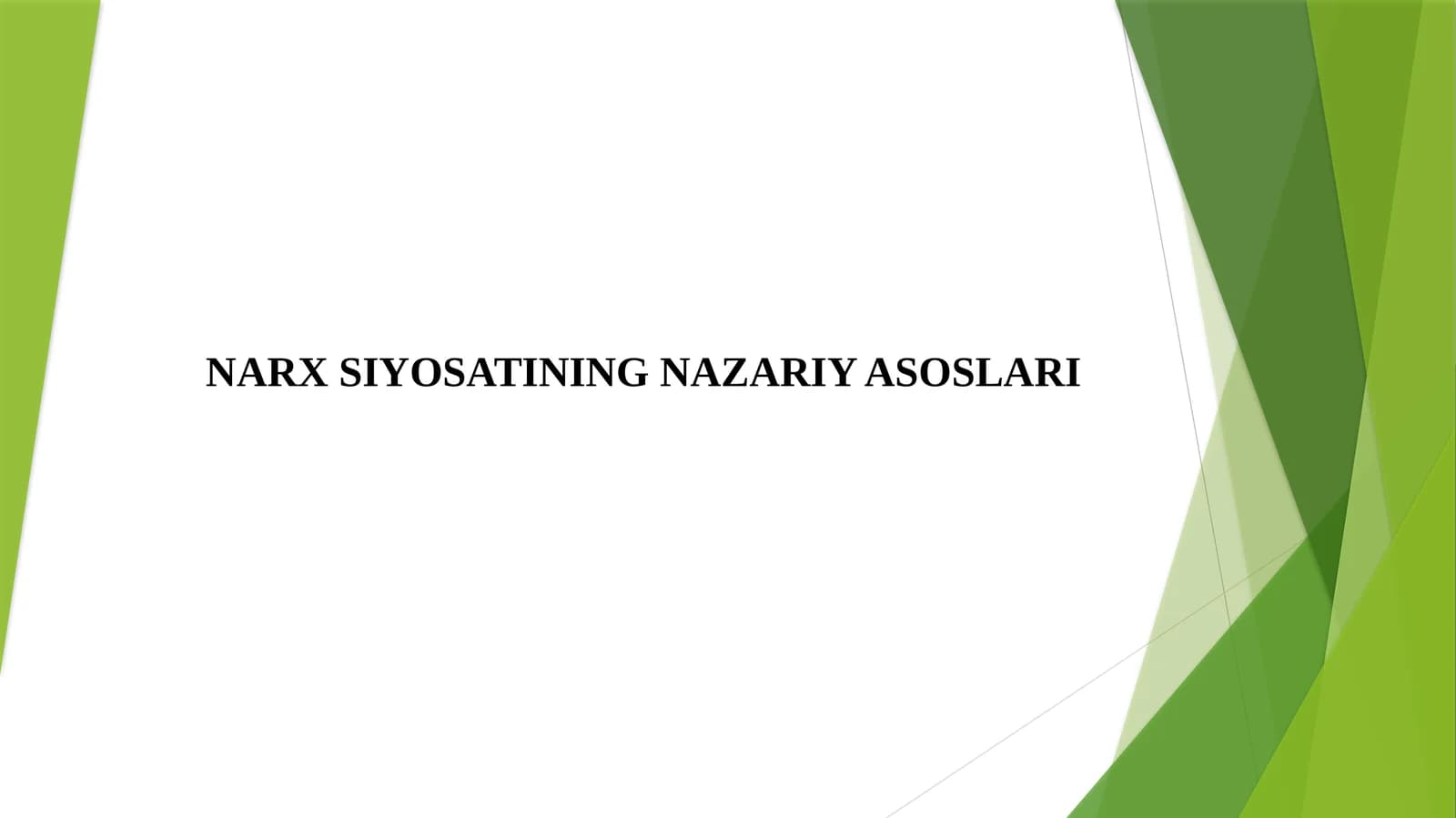 Narx siyosati xuzuri