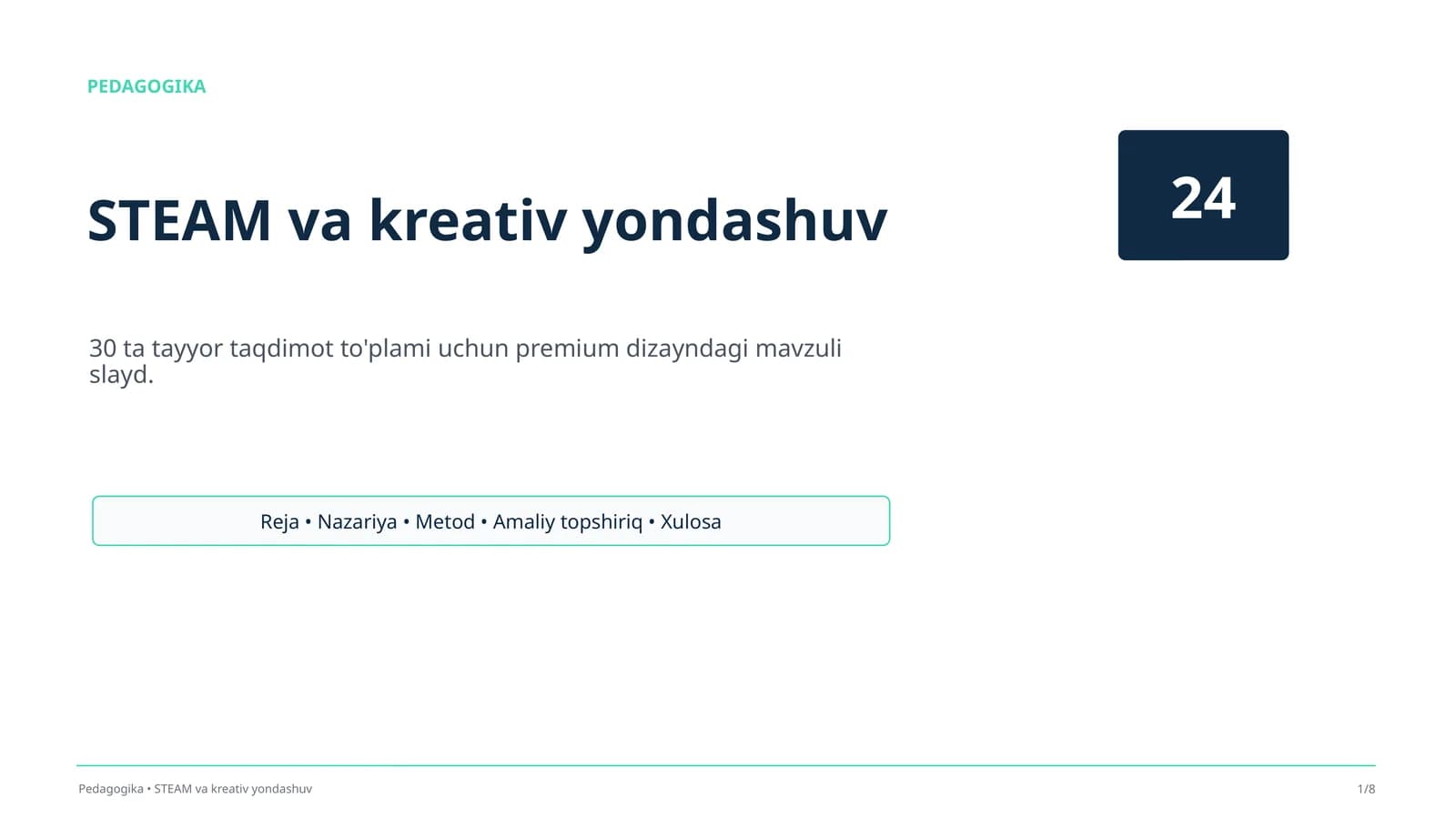 STEAM va kreativ yondashuv