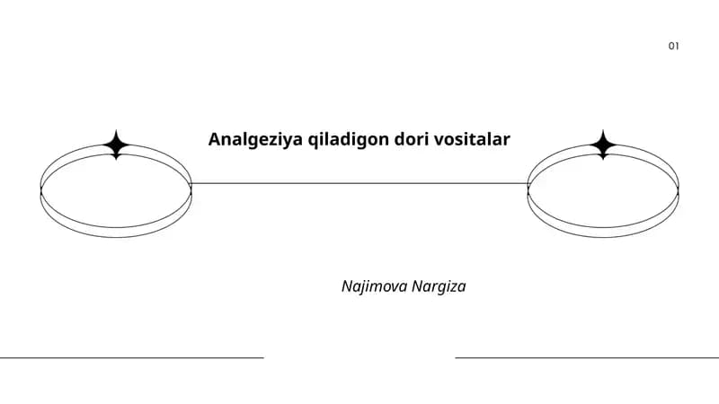 Analgeziya qiladigon dori vositalar