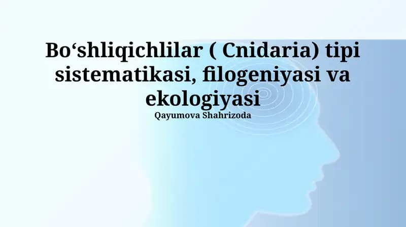 Cnidarianlar Ekologiyasi