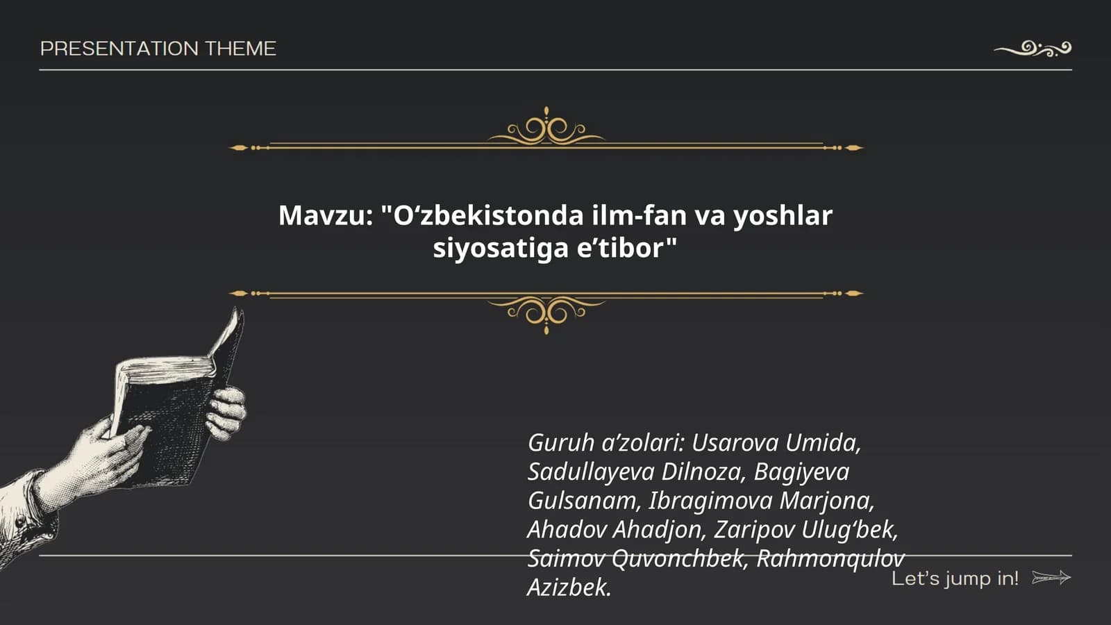 Oʻzbekistonda ilm-fan va yoshlar siyosatiga e’tibor