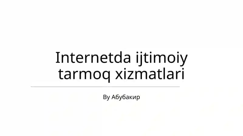 Kelajakdagi Tendentsiyalar va Yangiliklar