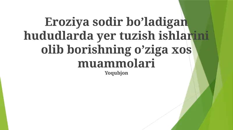 Eroziyaga moyil hududlar