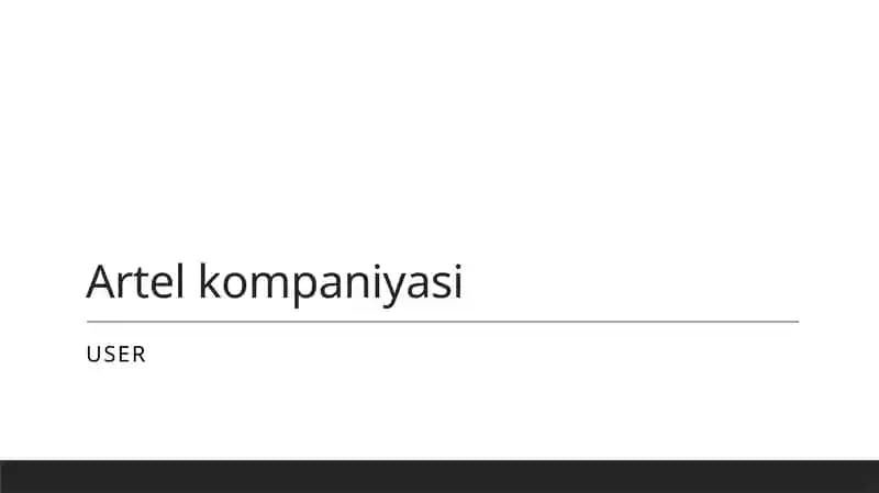 Artel kompaniyasi