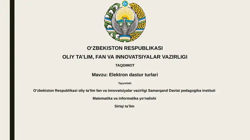 Elektrondasturturlari