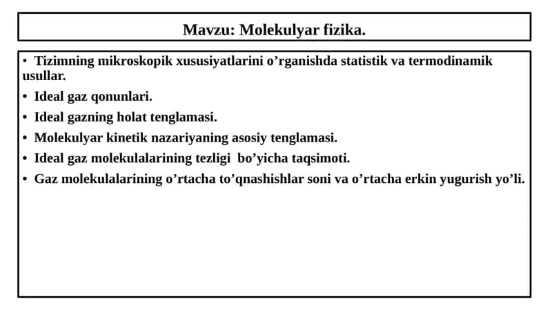 Molekulyarfizika