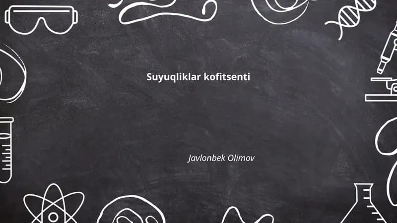 Suyuqliklar kofitsenti